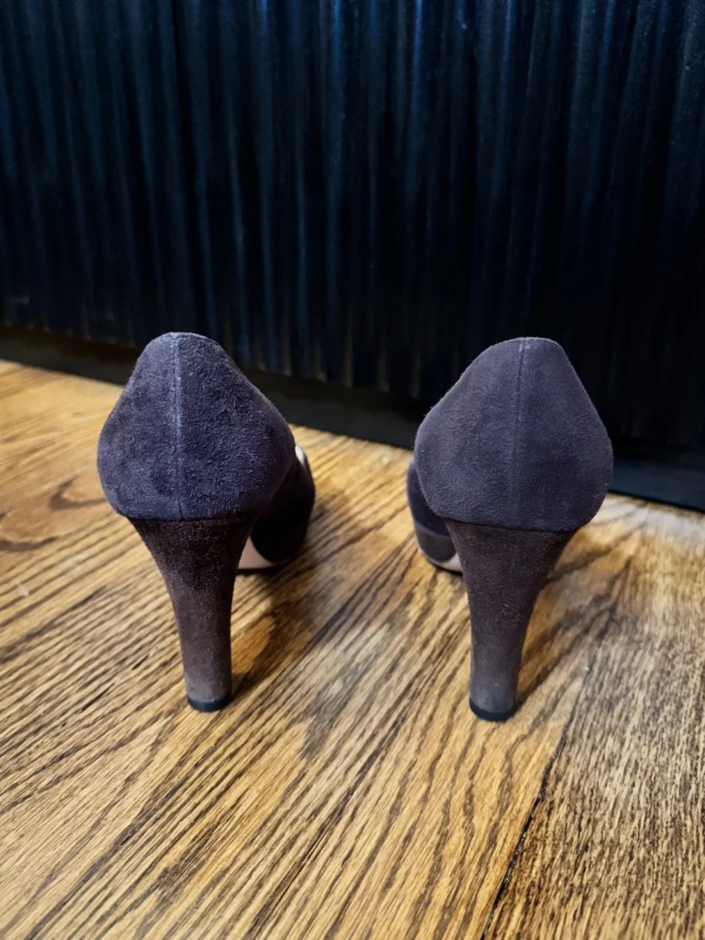 Prada Suede Brown Pumps Size 37.5